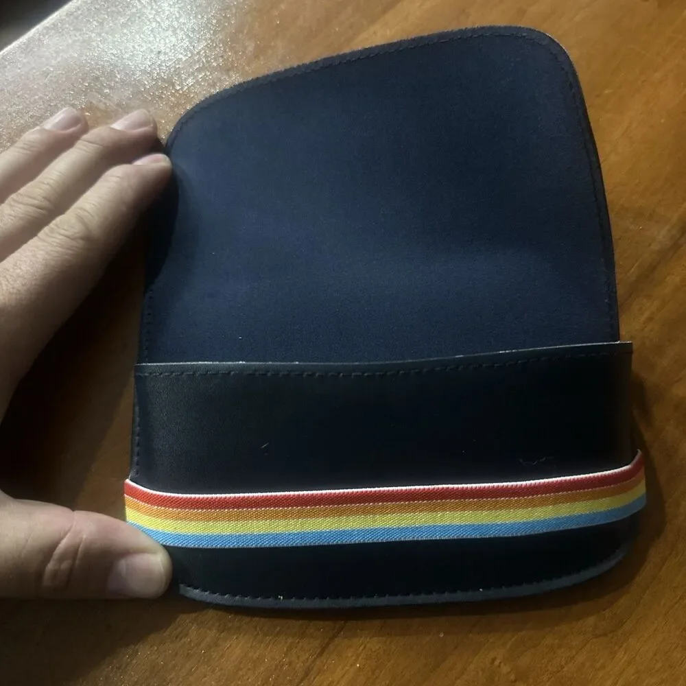 Skechers Sunglass Glasses Case Navy Blue Rainbow Strap Retro (Case Only)